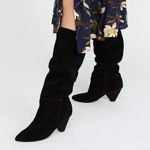 Jeffrey Campbell Senita Modern Slouch Black Boots